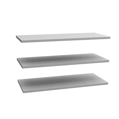 Image de Lot de 3 étagères de 98 cm pour armoire, couleur grise
