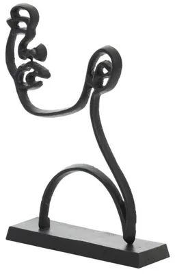 Immagine prodotto di Light & Living Statua Volto Nero Opaco 48 Cm