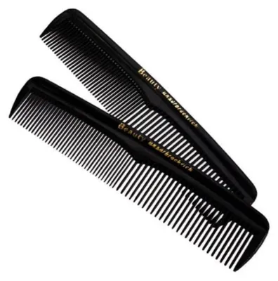 Produktbild von Haarkamm Kamm Frisierkamm - 13 cm - Kunststoff - Schwarz - 2 Stück