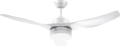 Image de Ventilateur de plafond avec éclairage, réversible LED plafonnier avec ventilateur, 6 vitesses, 3 couleurs de lumière, lampe de plafond avec télécommande, minuterie pour salon, salle à manger Blanc Aosom
