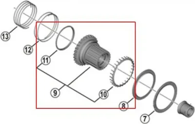 Produktbild von Shimano Freilaufkörper Kpl. Fh-M8110