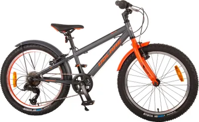 Produktbild von Volare Rocky Kinderfahrrad - 20 Zoll - Grau Orange - 6 speed - Prime Collection