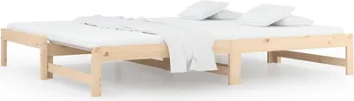 Produktbild von vidaXL Tagesbett Ausziehbar 2x(90x190) cm Massivholz Kiefer