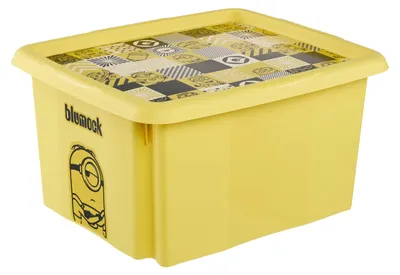 Produktbild von keeeper Karolina, Aufbewahrungsbox, Schwarz, Grau, Gelb, Weiß, Rechteckig, Polypropylen (PP), Abbildung, Drinnen