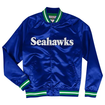 Produktbild von Seattle Seahawks NFL Mitchell & Ness Lightweight Satin Jacke Blau-2XL