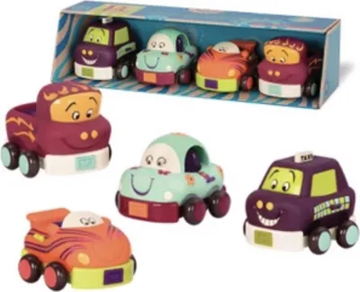 Image de B. Toys Wheeee-Is Soft car - jeu de 4 voitures