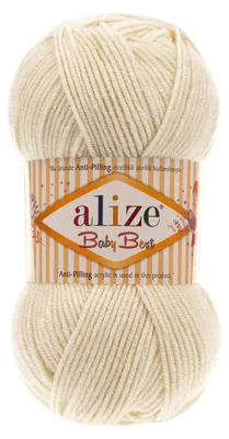 100g Strickgarn ALIZE Baby Best 62 creme Babywolle