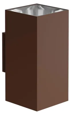 Produktbild von SUNSET SQ 16 - 16W IP65 quadratischer LED-Wandstrahler mit Schaltertechnologie, Farbtemperatur 2700K/3200K/4000K, Corten - Beneito & Faure