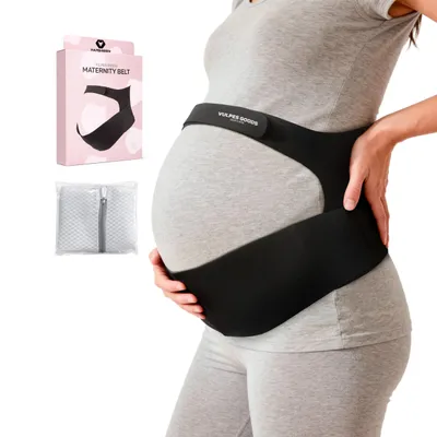 Image de Ceinture de grossesse Vulpes Goods®, bande de grossesse – bande abdominale pour la grossesse - L - discrète sous les vêtements, ceinture de soutien pour la grossesse