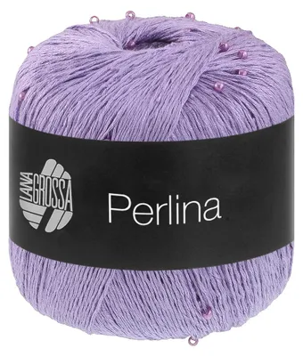 Produktbild von Lana Grossa PERLINA 50 g Seidig glänzendes Accessoire-Garn (Beilaufgarn) Farbe 010 - Lila