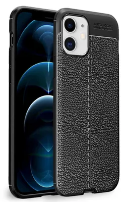 Image de Etui en cuir NALIA pour iPhone 12 / iPhone 12 Pro, étui en silicone pour téléphone portable Cover Etui