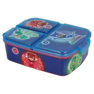 Zdjęcie produktu dla Stor 01922 - PJ Mask - Pudełko na lunch / 3-komorowe pudełko na lunch