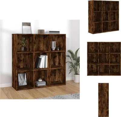 Obrázek produktu pro vidaXL Knihovna kouřový dub 98x30x98 cm - Knihovny a regály