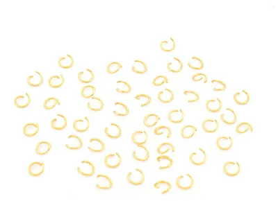 Produktbild von Vintageparts Offene Biegeringe 304 Edelstahl goldfarben 3mm 50 Stück