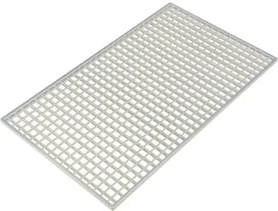 Produktbild von Gitterrost 590x990mm / 600x1000mm 60 x 100cm verzinkt Maschenweite 30x30mm Bauhöhe 20mmohne Zarge