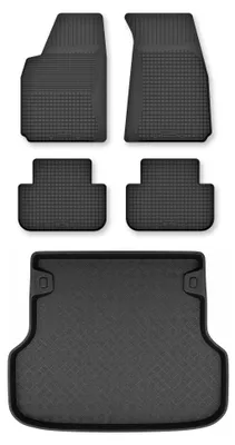 Immagine prodotto di Tappetini a vasca + bagagliaio per Toyota Avensis II T25 2003-2009 5 pezzi – Wielganizator Semi-Universal