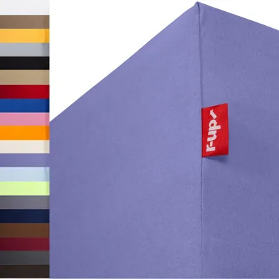 Produktbild von r-up Beste Spannbettlaken 140x200-160x220 bis 35cm Höhe lila 95% Baumwolle / 5% Elasthan 230g/m²