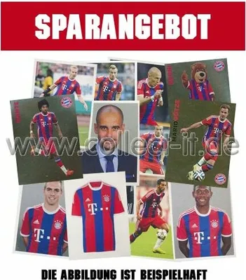 Produktbild von Panini - FC Bayern München - Stickerkollektion 2014/15 - 50 verschiedene Sticker