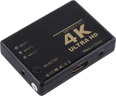 Obrázok produktu pre 4K Ultra HD 1080P 3-portový prepínač HDMI zosilňovač selektor rozbočovač s diaľkovým ovládaním