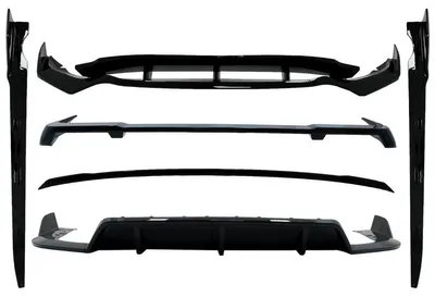Productafbeelding van Aero-bodykit voor BMW X5 G05 (2018-2022), M-Tech, Black Knight Design, glanzend zwart.