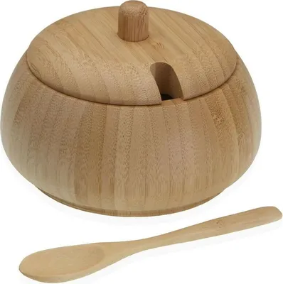 Image de Sucrier Versa Bambou 13,5 x 13,9 x 13,5 cm