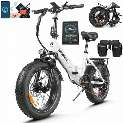 Produktbild von SAMEBIKE LOTDM200-II E-Bike 250W 48V 13Ah Akku 25 km/h (StVZO-konform) 20"x4.0" Fat Tires Shimano 7-Gang NFC-Entsperrung LCD-Display Stadt & Gelände