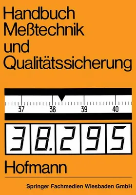 Obrázek produktu pro Handbuch Meßtechnik und Qualitätssicherung