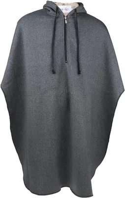 Productafbeelding van Rolstoel Poncho - Winterhoes Rolstoel - Warm Blijven - Winddicht Gevoerd - 115 x 130 cm - Gemêleerd Grijs