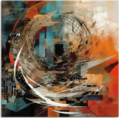 Produktbild von ARTland Leinwandbild Abstraktion Größe: 50x50 cm