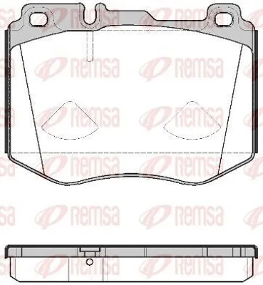 Produktbild von REMSA Bremsbeläge Satz Vorne Bremsklötze passend für MERCEDES-BENZ C-Klasse T-modell (S205) 1604.00