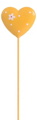 Produktbild von TrendLine Gartenstecker Herz Frühling Metall Ø 8 x 35 cm gelb/orange