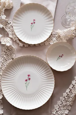 Produktbild von Hermia Concept, BNLZF20CKS64012673, Serviceplatten-Set (6-teilig), Mehrfarbig, 100 % PORZELLAN, 20 x 20 cm