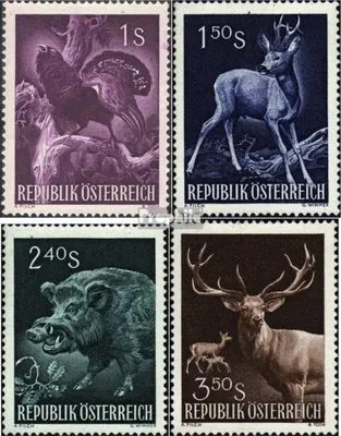 Produktbild von Briefmarken Österreich 1959 Mi 1062-1065 (kompl.Ausg.) postfrisch Jagd