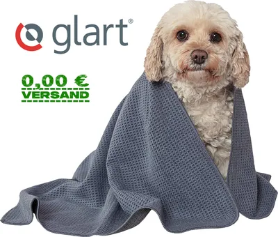 Produktbild von Glart 4485 saugfähiges weiches Haustierhandtuch 80x55cm hohe Wasseraufnahme