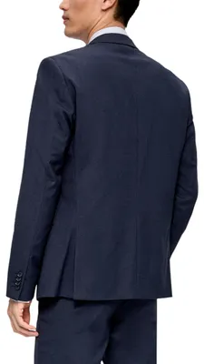 Produktbild von s.Oliver 2137179.59W1.106, Männlich, Blau, Sportjacke, Reverskragen, Langärmlig, Kleidungsknopf