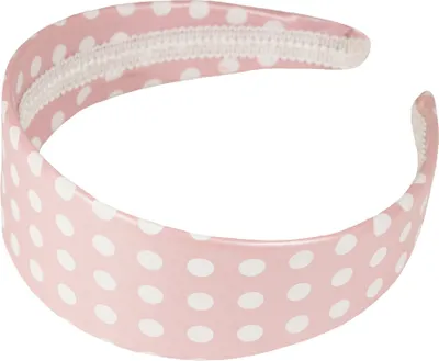 Produktbild von Haarreif mit Punkten zum Fifties Kostüm Rosa