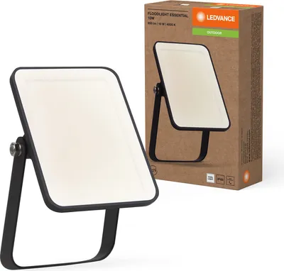Zdjęcie produktu dla Naświetlacz LED Reflektor Zewnętrzny Lampa 10W 900lm 4000K IP65 Czarny Essentials Ledvance