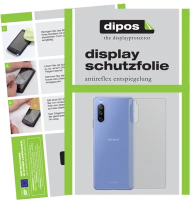 Produktbild von 6x Schutzfolie für Sony Xperia 10 III Rückseite matt Displayschutzfolie Folie