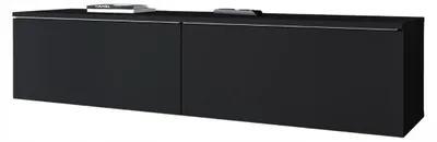 Obrázek produktu pro RTV skříňka APOLLO II 140 cm, police pod TV, lowboard, černá komoda