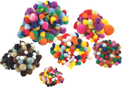 Imagen del producto de Colorations - Pompones de colores, 700 unidades.