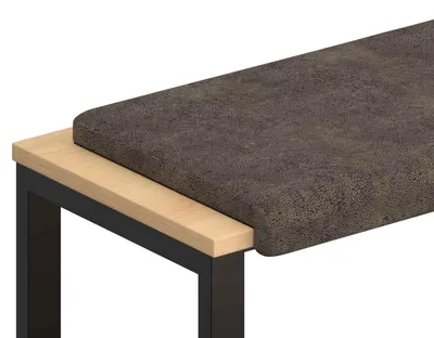 Produktbild von vidaXL Bankkissen Kunstwildleder Dunkelgrau Tiefe 35 cm