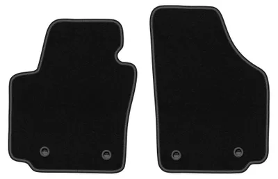 Image de Tapis avant en moquette pour Seat Altea XL 2006-08.2008 (monospace) – 2 pièces, noirs, sur mesure – Wielganizator BASIC