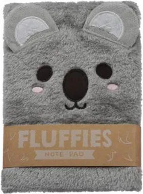 Zdjęcie produktu dla Notatnik w puszystej pluszowej okładce A5 w linie Adoramals - Koala
