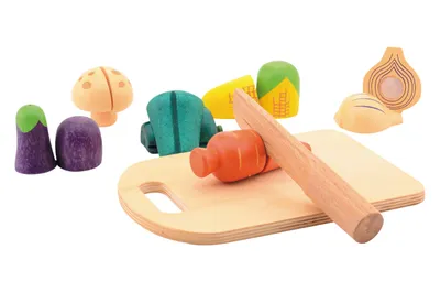 Produktbild von Holz Schneiden Gemüse 14pcs 36m+