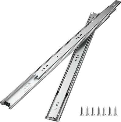Zdjęcie produktu dla SucceBuy 22" prowadnice do szuflad, 10 par 100 LB zamiennik do montażu bocznego