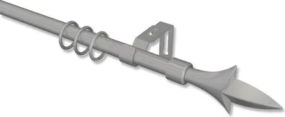 Produktbild von Interdeco Gardinenstange, Vorhangstange Chrom matt Modell Favorit Lily, 13/16 mm Ø ausziehbar, 130-240 cm