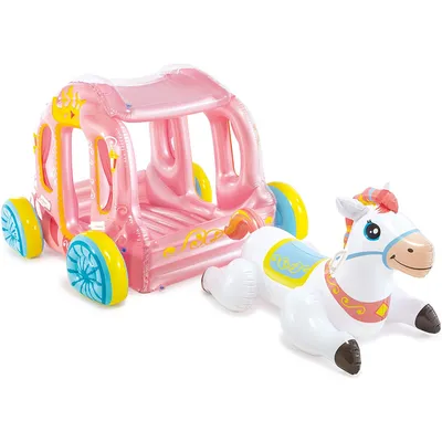 Produktbild von INTEX Schwimminsel "Kutsche Prinzessin" (145x135x104cm)