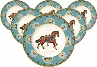 Obrázok produktu pre Villeroy & Boch Samarkand Aquamarine raňajkový tanier, ø 22,5 cm, sada 6 ks