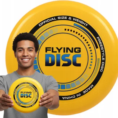 Zdjęcie produktu dla Frisbee Ultimate 135G 24Cm Szybki Dysk Do Rzucania Żółty Latający Talerz