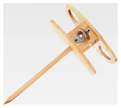 Produktbild von Klappbarer Tragbarer Weintisch aus Langlebigem Holz mit Glashalter für Outdoor, Picknick und Garten
